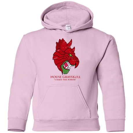 Sweatshirts Light Pink / YS House GraySkull Youth Hoodie