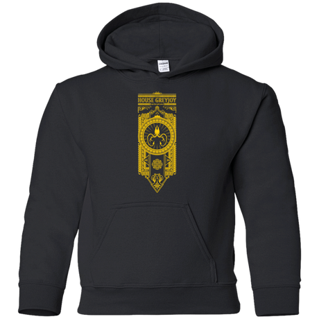 Sweatshirts Black / YS House Greyjoy Youth Hoodie