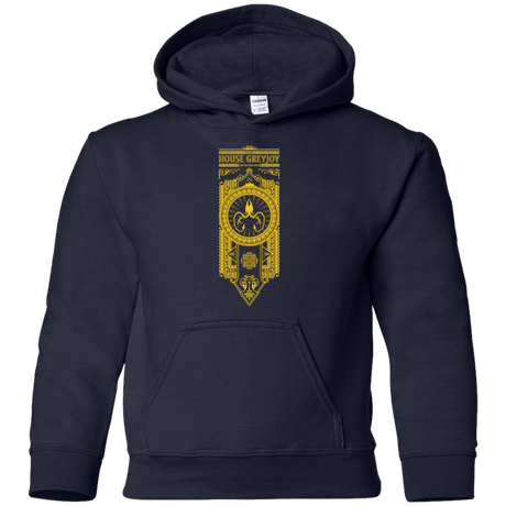 Sweatshirts Navy / YS House Greyjoy Youth Hoodie