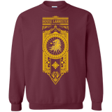 Sweatshirts Maroon / Small House Lannister (1) Crewneck Sweatshirt