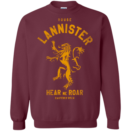 Sweatshirts Maroon / Small House Lannister Crewneck Sweatshirt