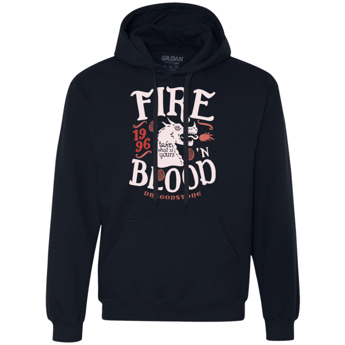 Sweatshirts Navy / Small House of Dragons Premium Fleece Hoodie