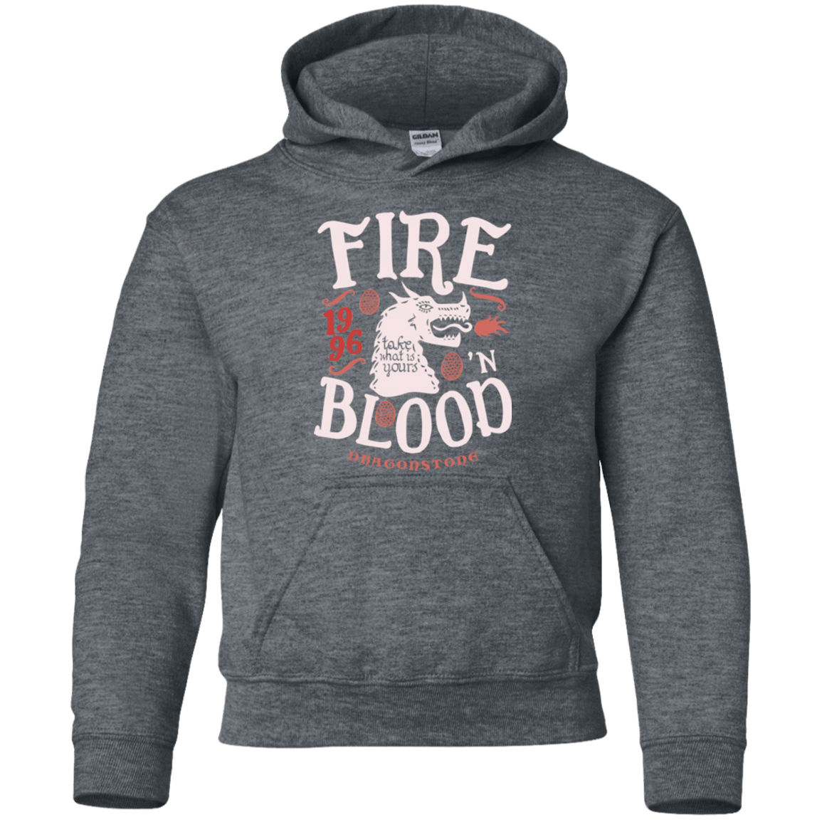 Sweatshirts Dark Heather / YS House of Dragons Youth Hoodie