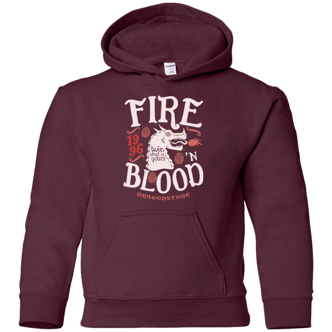 Sweatshirts Maroon / YS House of Dragons Youth Hoodie