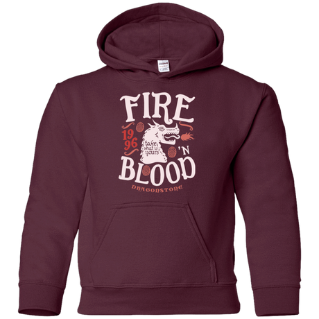 Sweatshirts Maroon / YS House of Dragons Youth Hoodie