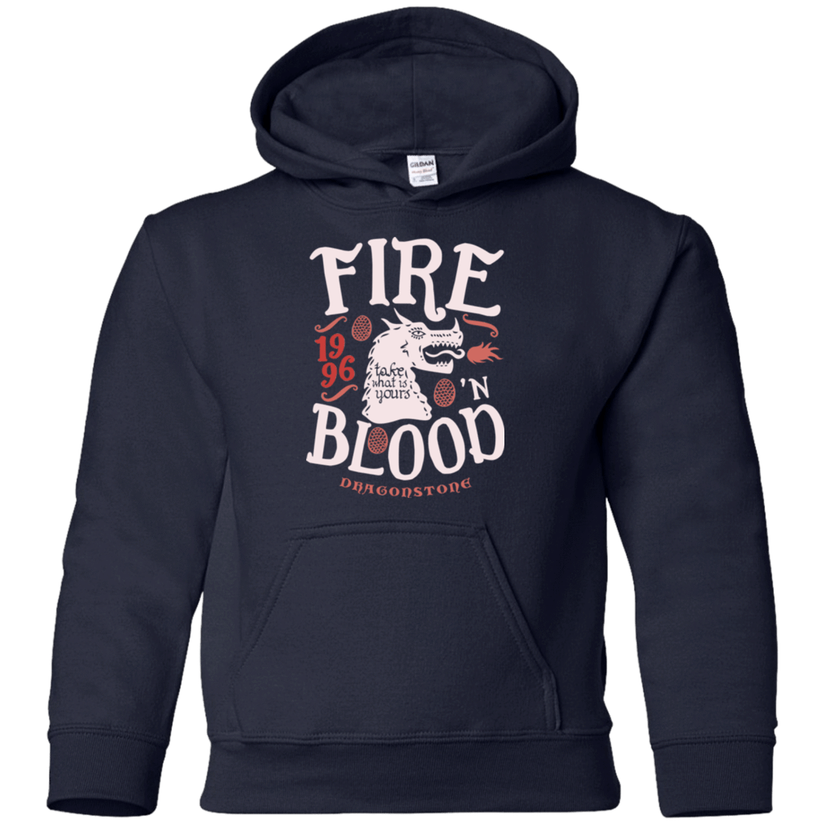 Sweatshirts Navy / YS House of Dragons Youth Hoodie