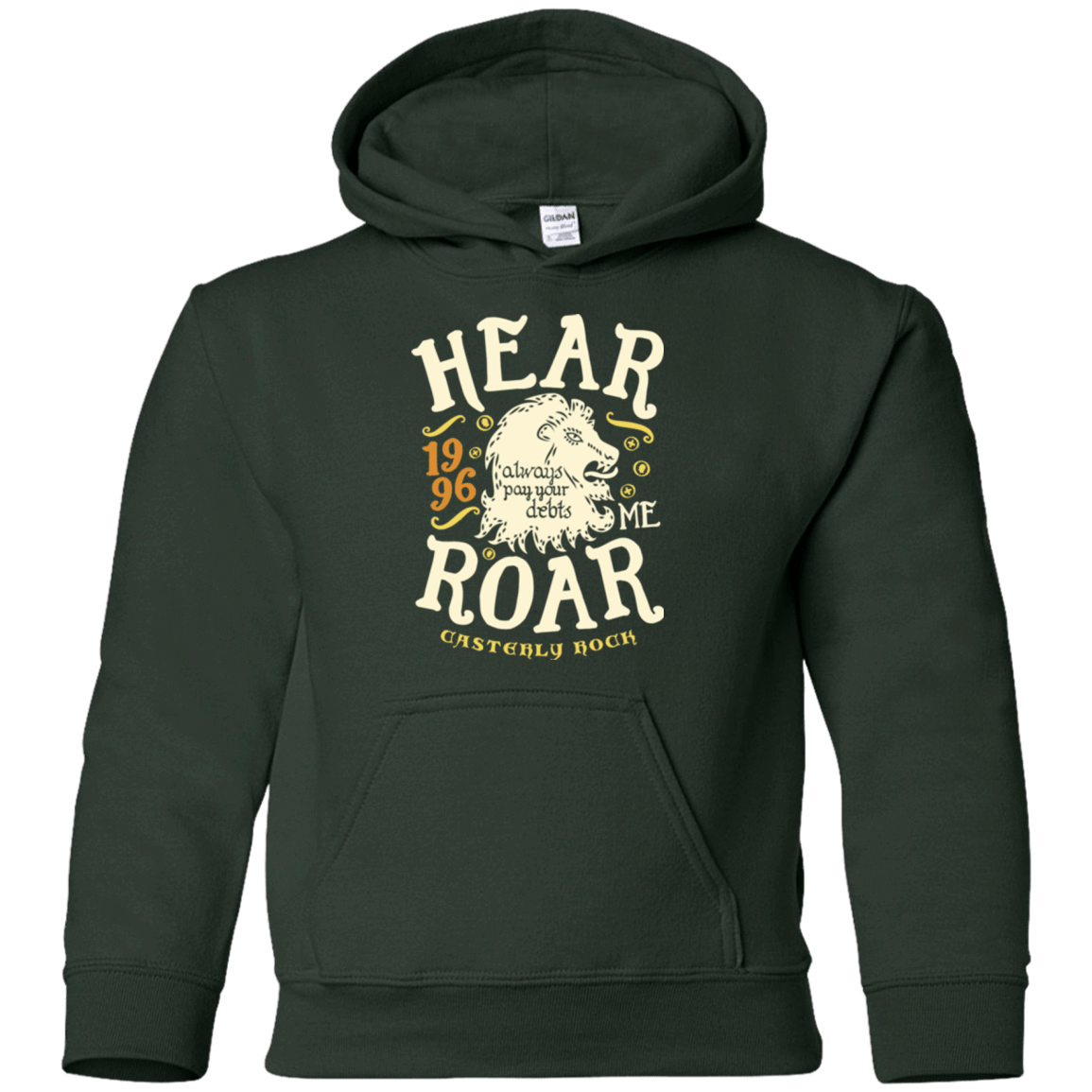 Sweatshirts Forest Green / YS House of Lions Youth Hoodie