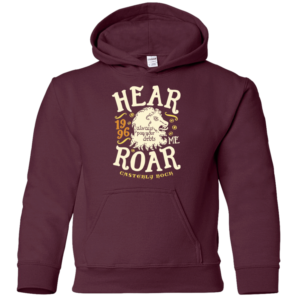 Sweatshirts Maroon / YS House of Lions Youth Hoodie