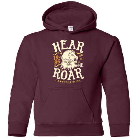 Sweatshirts Maroon / YS House of Lions Youth Hoodie