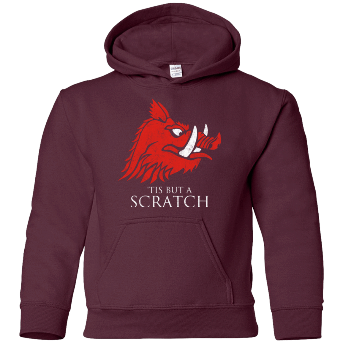 Sweatshirts Maroon / YS House Scratch Youth Hoodie