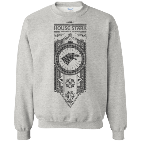 Sweatshirts Ash / Small House Stark Black Crewneck Sweatshirt