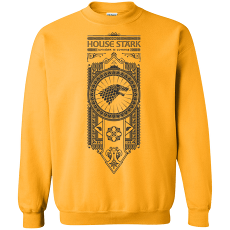 Sweatshirts Gold / Small House Stark Black Crewneck Sweatshirt