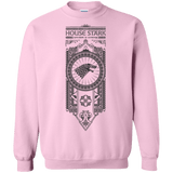 Sweatshirts Light Pink / Small House Stark Black Crewneck Sweatshirt