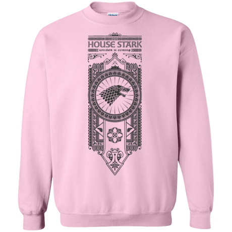 Sweatshirts Light Pink / Small House Stark Black Crewneck Sweatshirt