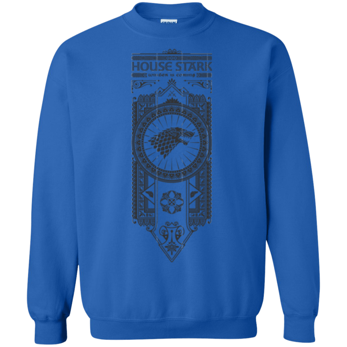 Sweatshirts Royal / Small House Stark Black Crewneck Sweatshirt