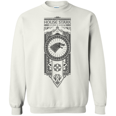 Sweatshirts White / Small House Stark Black Crewneck Sweatshirt