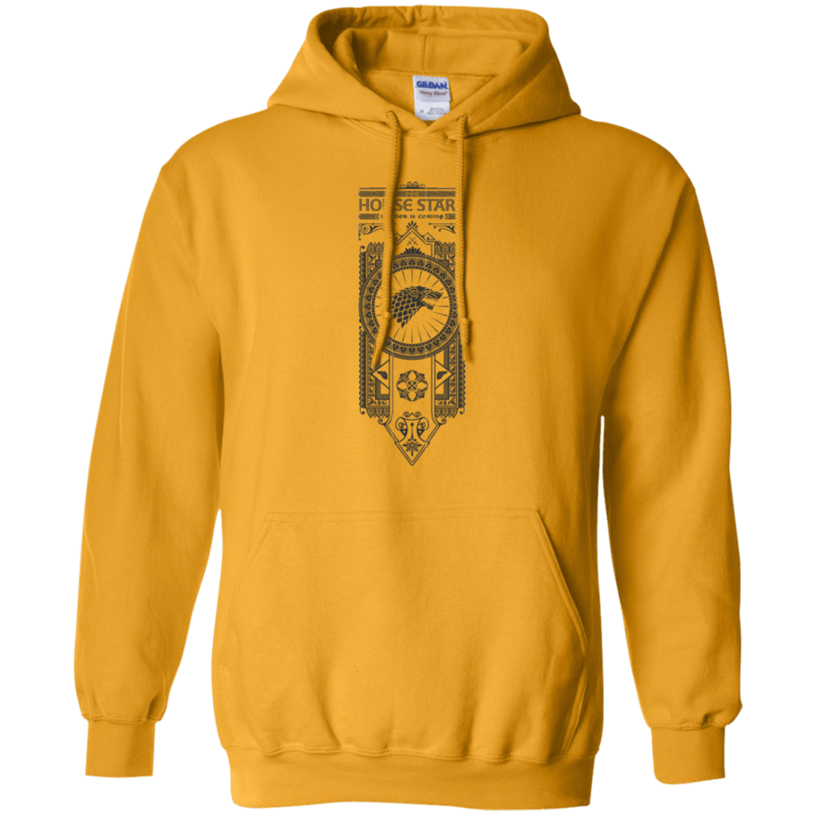 House Stark Black Pullover Hoodie