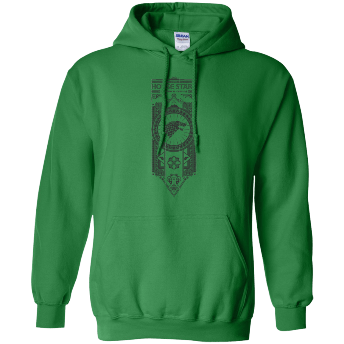 Sweatshirts Irish Green / Small House Stark Black Pullover Hoodie