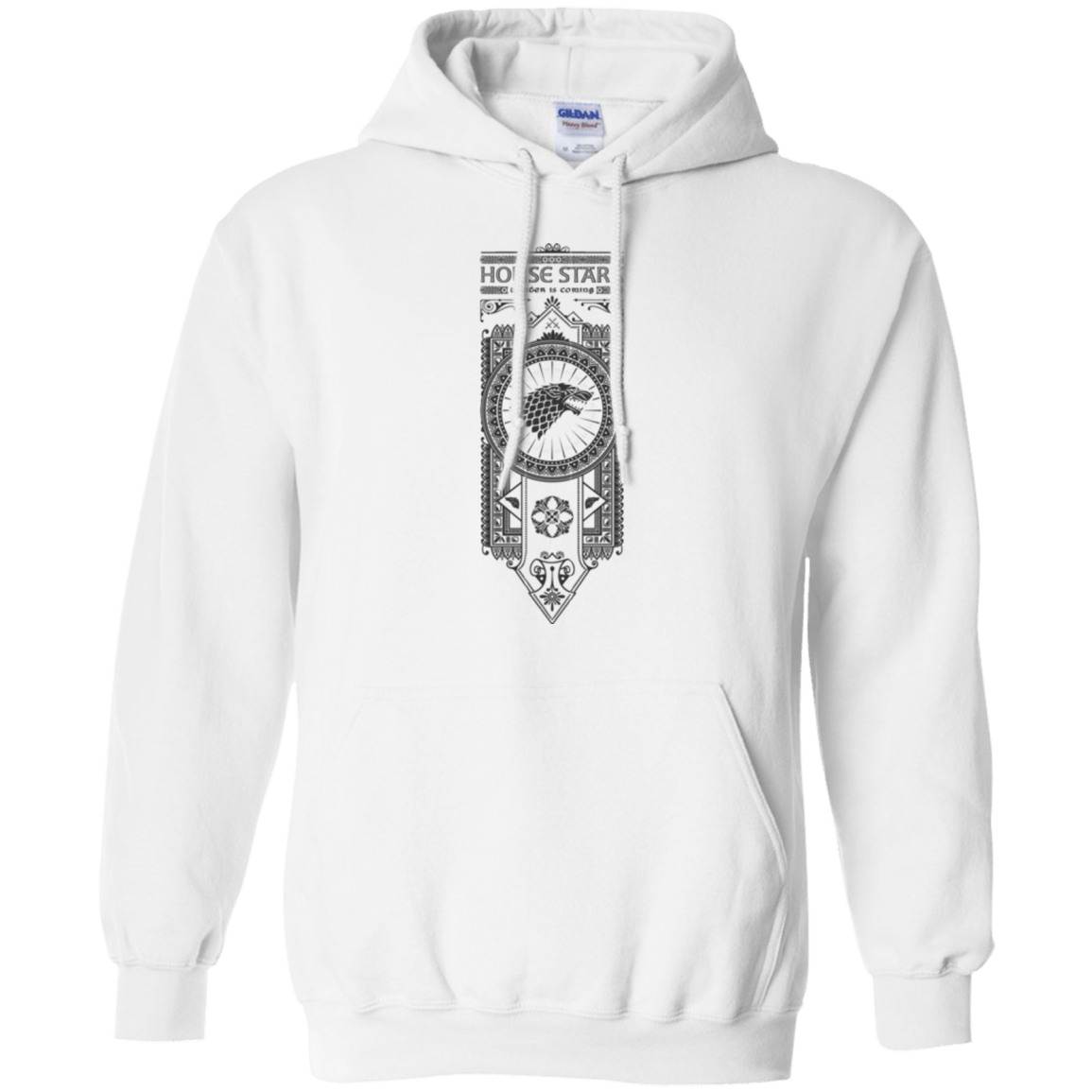 House Stark Black Pullover Hoodie