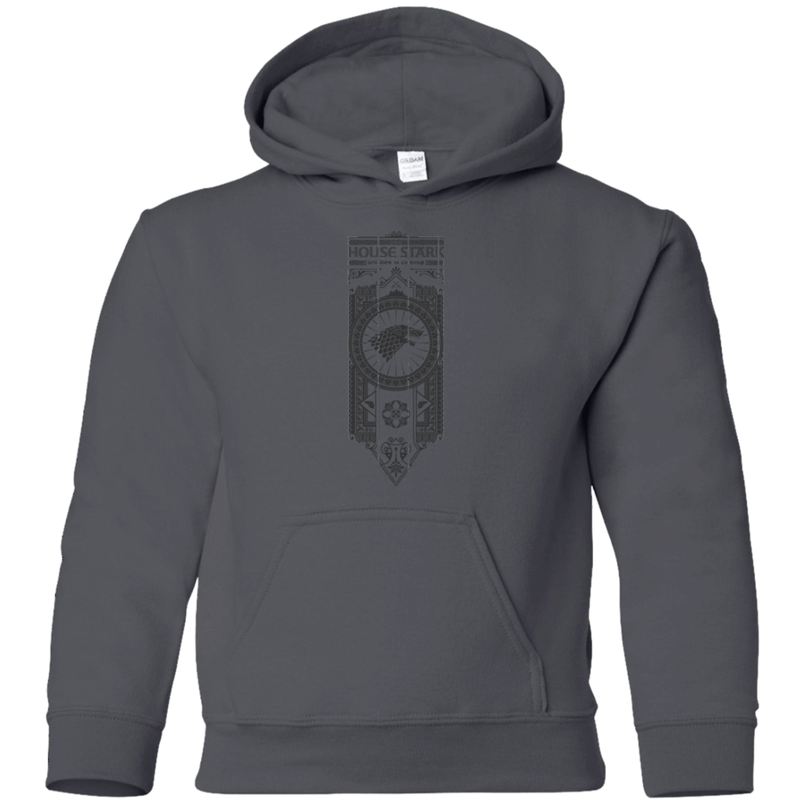 Sweatshirts Charcoal / YS House Stark Black Youth Hoodie