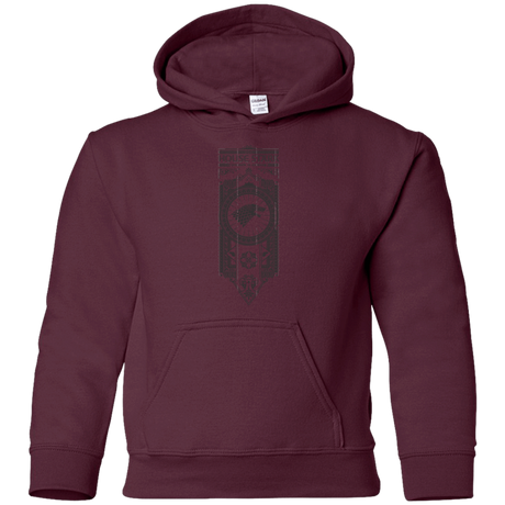 Sweatshirts Maroon / YS House Stark Black Youth Hoodie