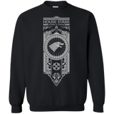 Sweatshirts Black / Small House Stark White Crewneck Sweatshirt