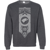 Sweatshirts Dark Heather / Small House Stark White Crewneck Sweatshirt