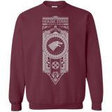 Sweatshirts Maroon / Small House Stark White Crewneck Sweatshirt