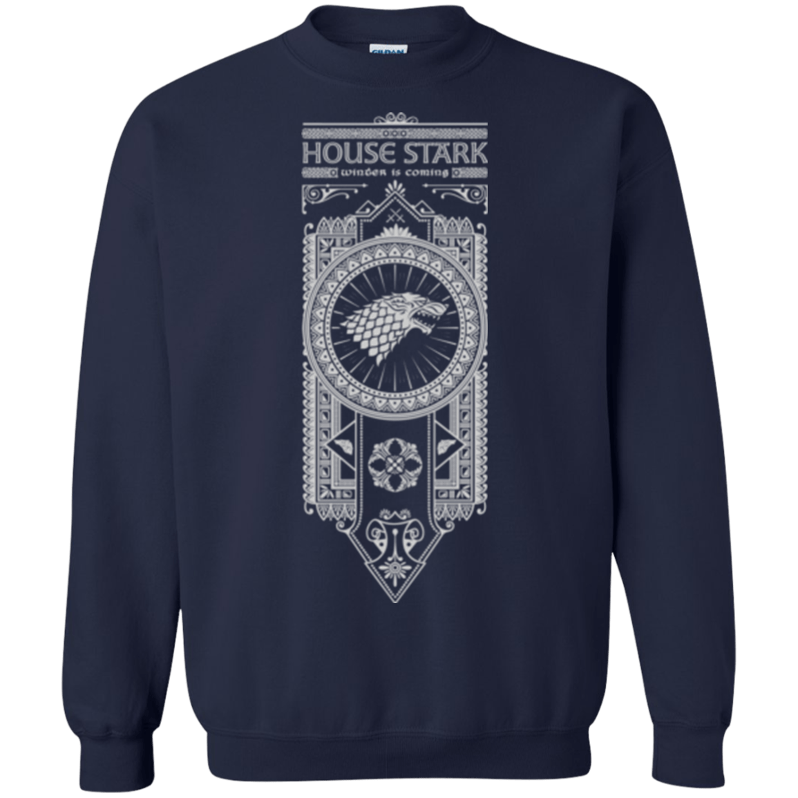 Sweatshirts Navy / Small House Stark White Crewneck Sweatshirt