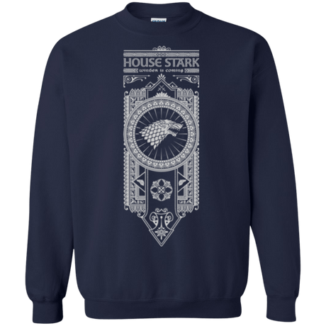 Sweatshirts Navy / Small House Stark White Crewneck Sweatshirt