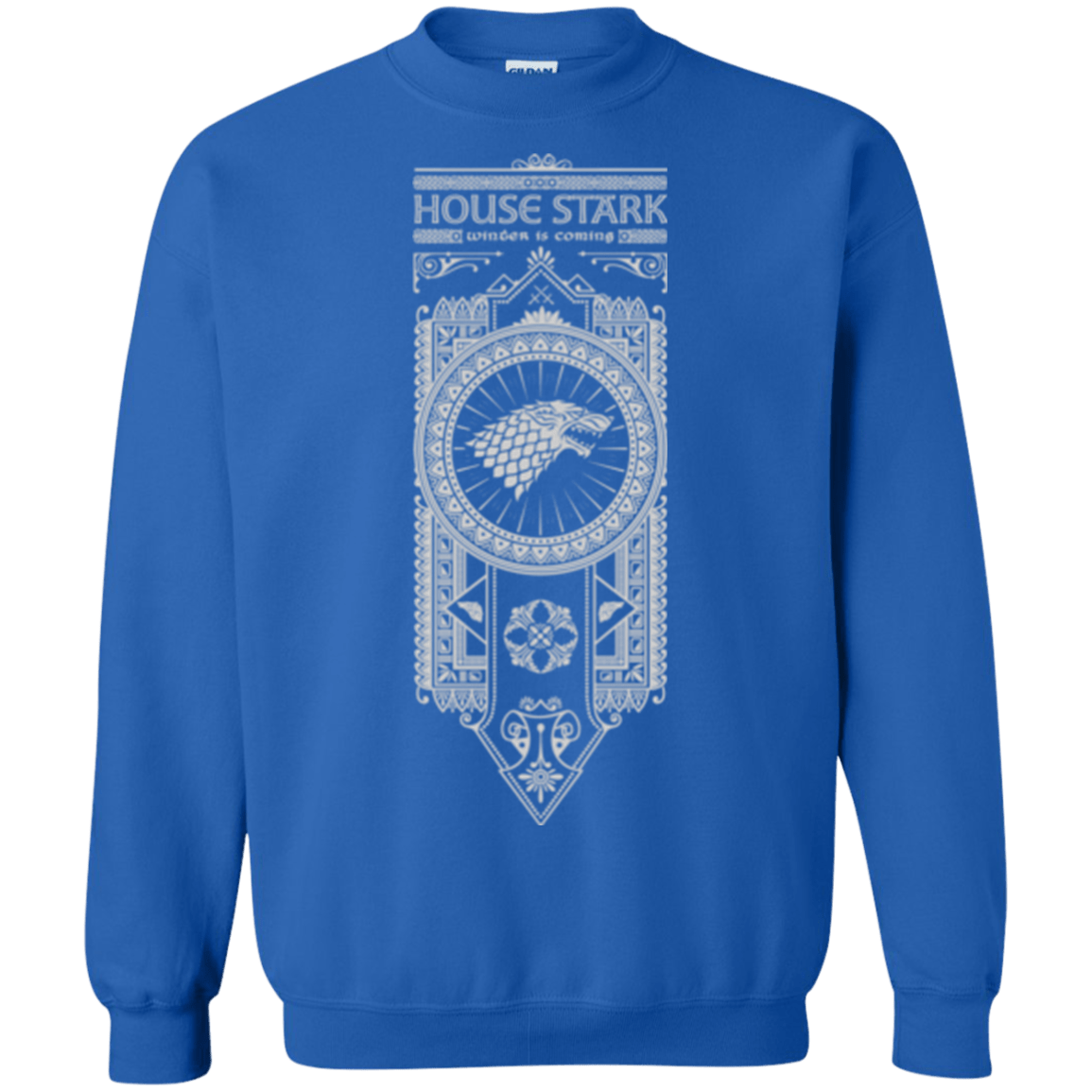 Sweatshirts Royal / Small House Stark White Crewneck Sweatshirt