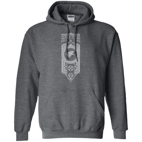 Sweatshirts Dark Heather / Small House Stark White Pullover Hoodie