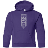 Sweatshirts Purple / YS House Stark White Youth Hoodie