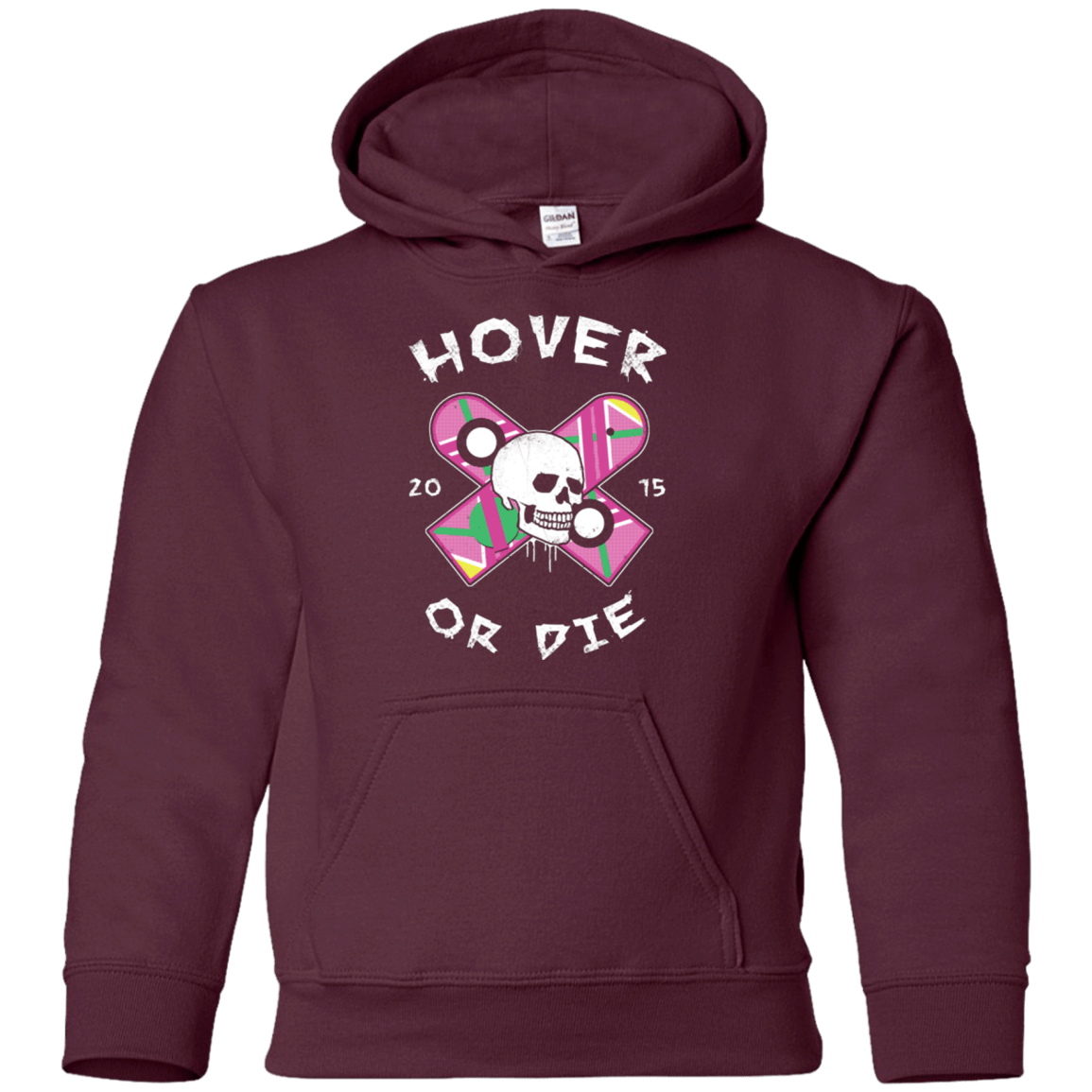 Sweatshirts Maroon / YS Hover Or Die Youth Hoodie