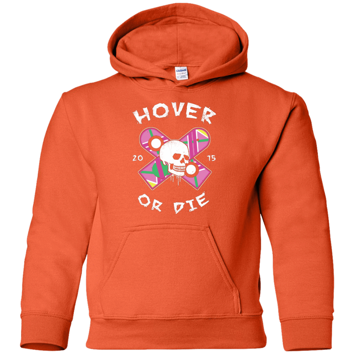 Sweatshirts Orange / YS Hover Or Die Youth Hoodie