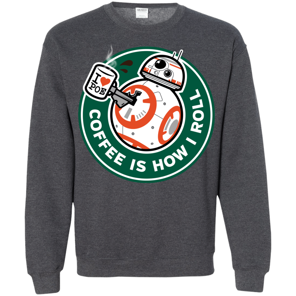 Sweatshirts Dark Heather / Small How I Roll Crewneck Sweatshirt