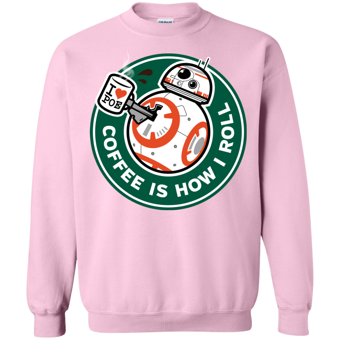 Sweatshirts Light Pink / Small How I Roll Crewneck Sweatshirt