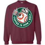 Sweatshirts Maroon / Small How I Roll Crewneck Sweatshirt