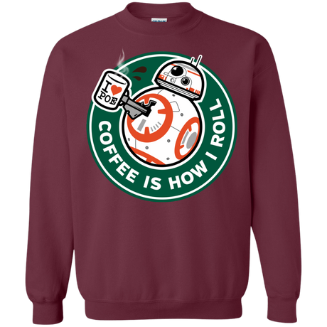 Sweatshirts Maroon / Small How I Roll Crewneck Sweatshirt
