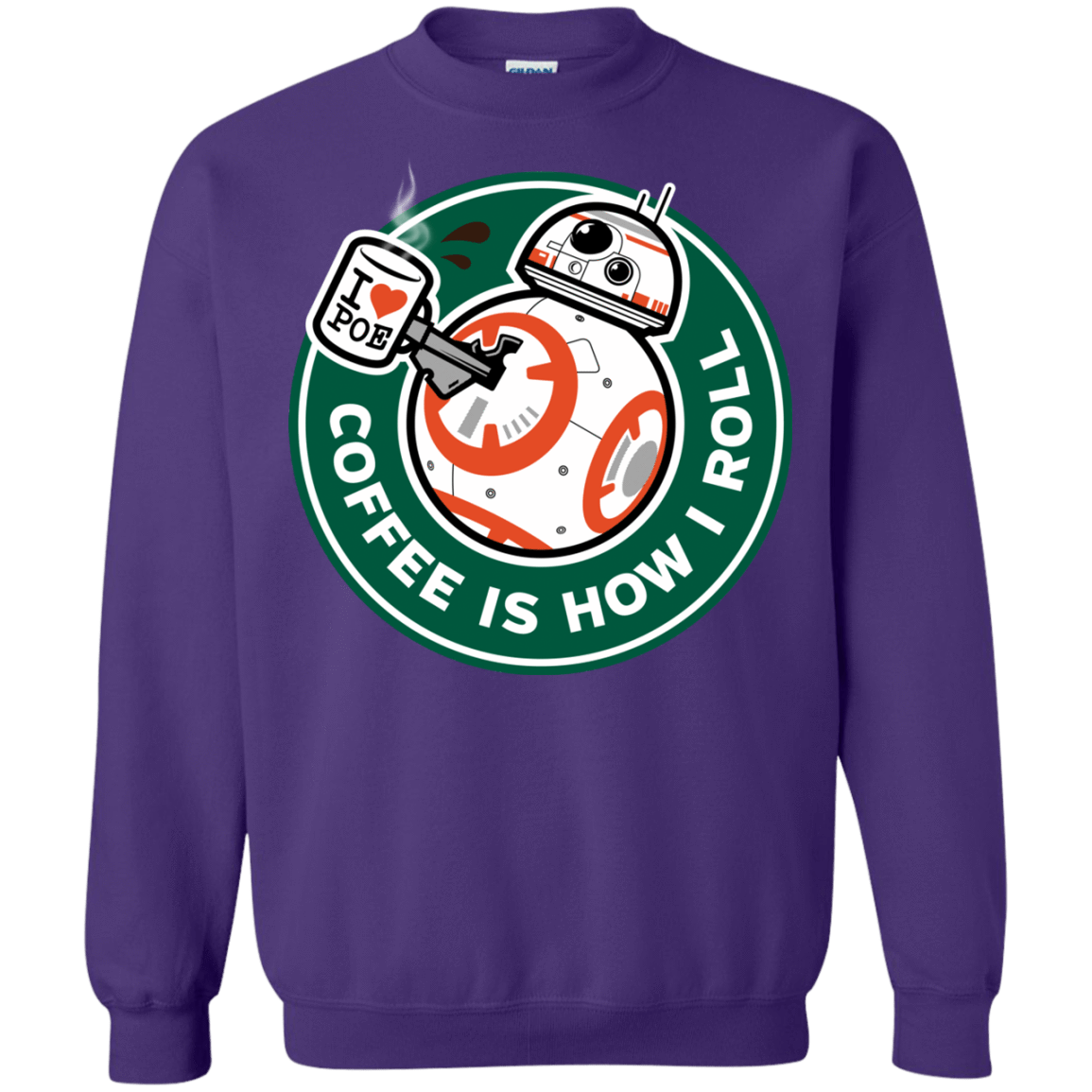 Sweatshirts Purple / Small How I Roll Crewneck Sweatshirt