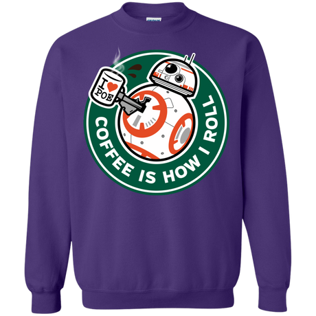 Sweatshirts Purple / Small How I Roll Crewneck Sweatshirt