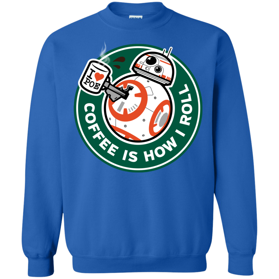 Sweatshirts Royal / Small How I Roll Crewneck Sweatshirt