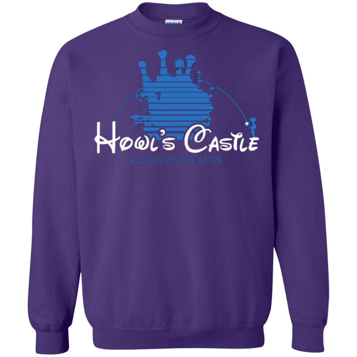 Sweatshirts Purple / Small Howl's Castle Crewneck Sweatshirt