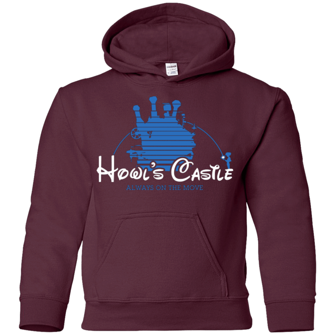 Sweatshirts Maroon / YS Howl's Castle Youth Hoodie