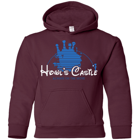 Sweatshirts Maroon / YS Howl's Castle Youth Hoodie