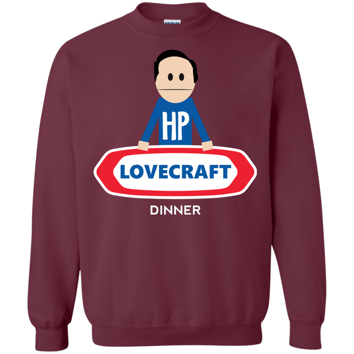 Sweatshirts Maroon / Small HP LoveCraft Dinner Crewneck Sweatshirt