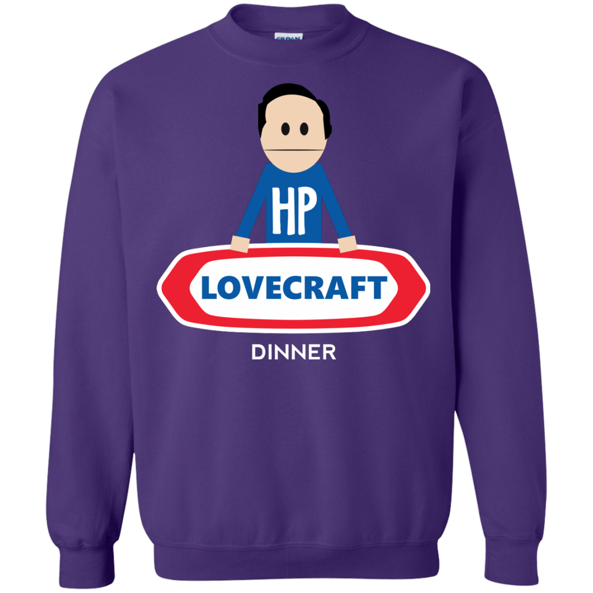 Sweatshirts Purple / Small HP LoveCraft Dinner Crewneck Sweatshirt