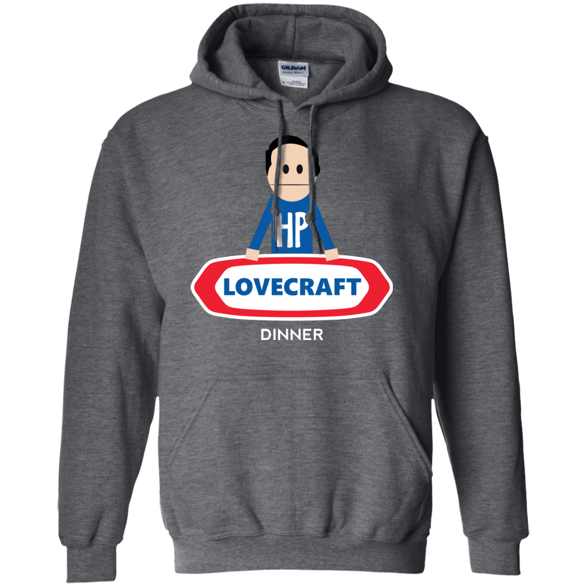 Sweatshirts Dark Heather / Small HP LoveCraft Dinner Pullover Hoodie