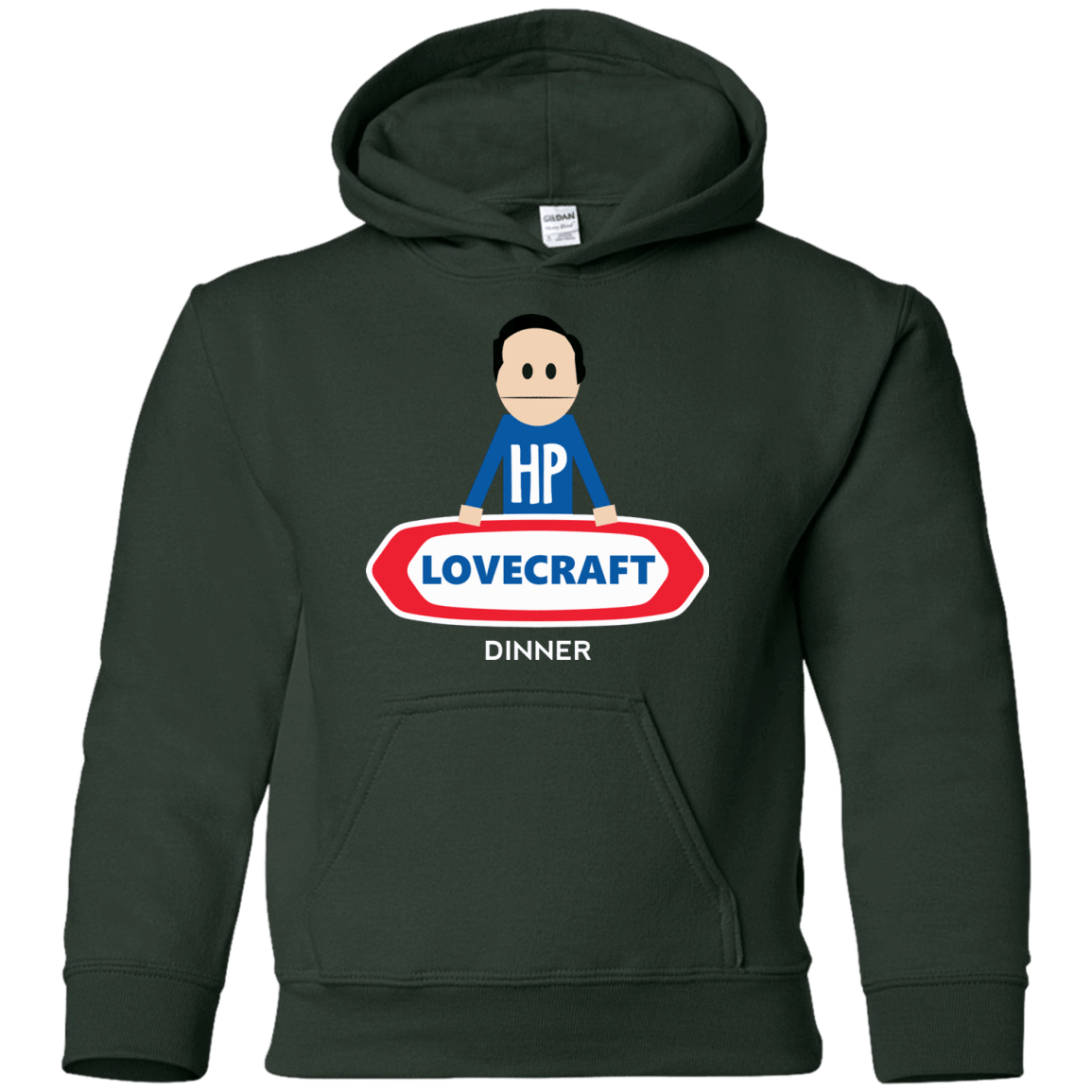 Sweatshirts Forest Green / YS HP LoveCraft Dinner Youth Hoodie