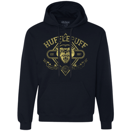Sweatshirts Navy / Small HUFFLEPUFF Premium Fleece Hoodie